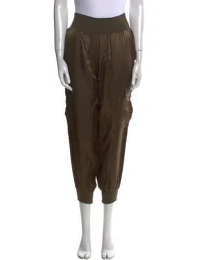 Pre-owned Cinq À Sept Skinny Leg Pants In Green