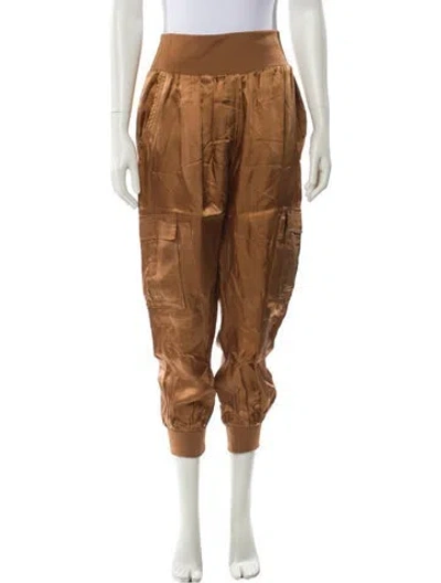 Pre-owned Cinq À Sept Skinny Leg Pants In Orange