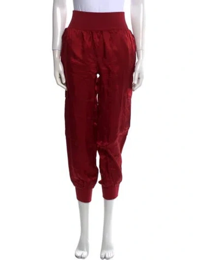 Pre-owned Cinq À Sept Skinny Leg Pants In Red