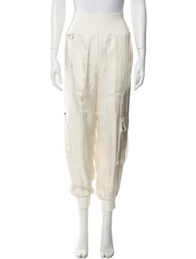 Pre-owned Cinq À Sept Skinny Leg Pants In White