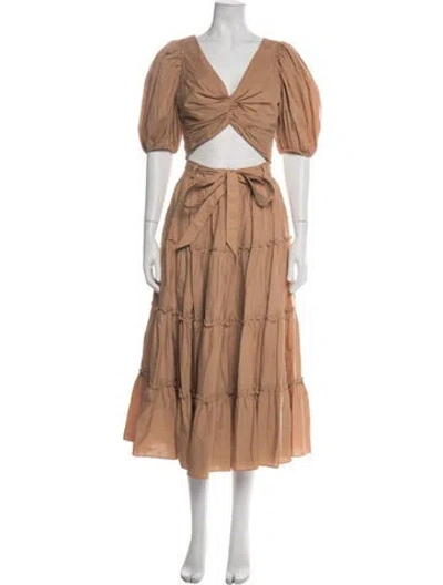 Pre-owned Cinq À Sept Skirt Set In Neutrals