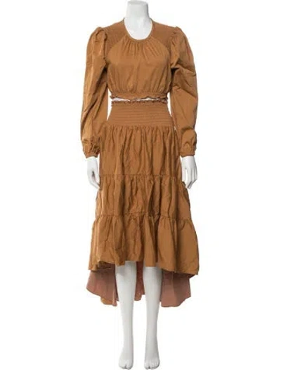 Pre-owned Cinq À Sept Skirt Set In Neutrals