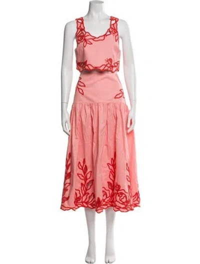 Pre-owned Cinq À Sept Skirt Set In Pink