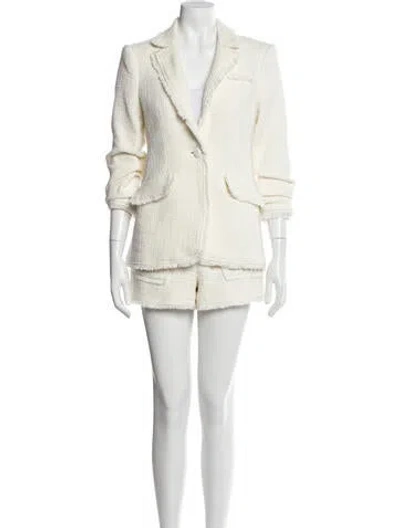 Pre-owned Cinq À Sept Skirt Set In White