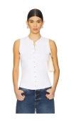 Cinq À Sept Cinq A Sept Beverly Sleeveless Tee In White