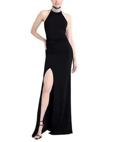 Pre-owned Cinq À Sept Sleeveless Izzy Gown Women's In Black