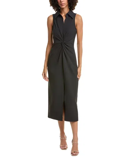 Cinq À Sept Sleeveless Mckenna Midi Dress In Black