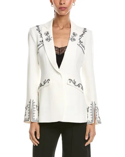 Cinq À Sept Soutache Embellished Cheyenne Blazer In White
