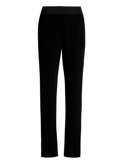 Cinq À Sept Split-hem Trousers In Black