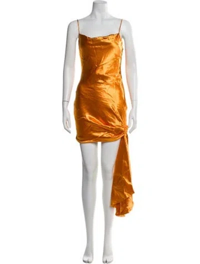 Pre-owned Cinq À Sept Square Neckline Mini Dress