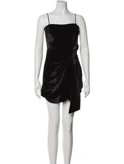 Pre-owned Cinq À Sept Square Neckline Mini Dress W/ Tags In Black