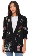 Cinq À Sept Cinq A Sept Starry Scribbles Kelsa Blazer In Black