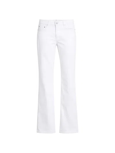 Cinq À Sept Subtle Flare Denim Pant In White