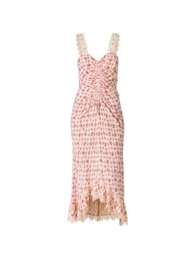 Cinq À Sept Cinq A Sept Mini Ikat Roses Stevie Dress In Multi