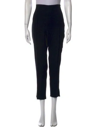 Pre-owned Cinq À Sept Straight Leg Pants In Black