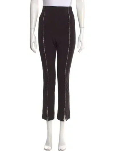 Pre-owned Cinq À Sept Straight Leg Pants In Black