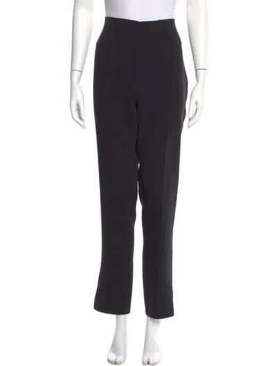 Pre-owned Cinq À Sept Straight Leg Pants In Black