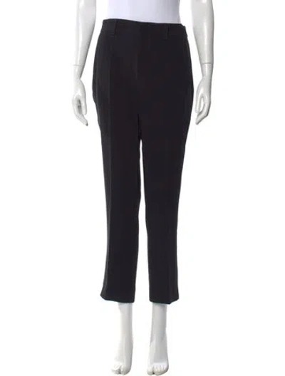 Pre-owned Cinq À Sept Straight Leg Pants In Black