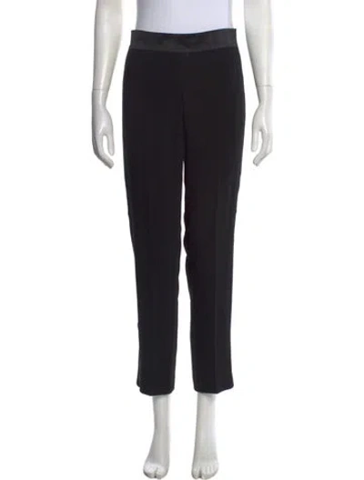 Pre-owned Cinq À Sept Straight Leg Pants In Black
