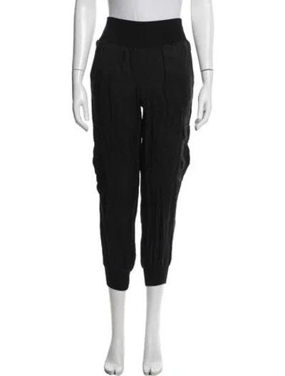 Pre-owned Cinq À Sept Straight Leg Pants In Black