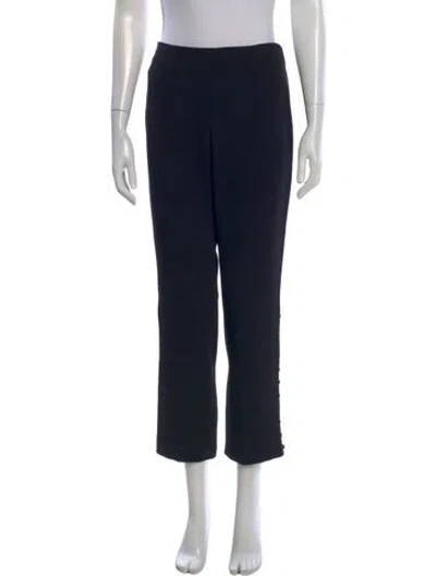 Pre-owned Cinq À Sept Straight Leg Pants In Black