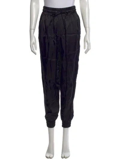 Pre-owned Cinq À Sept Straight Leg Pants In Black