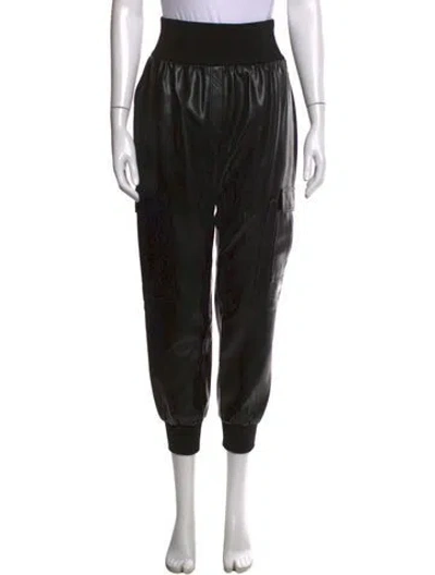Pre-owned Cinq À Sept Straight Leg Pants In Black