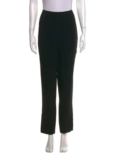 Pre-owned Cinq À Sept Straight Leg Pants In Black