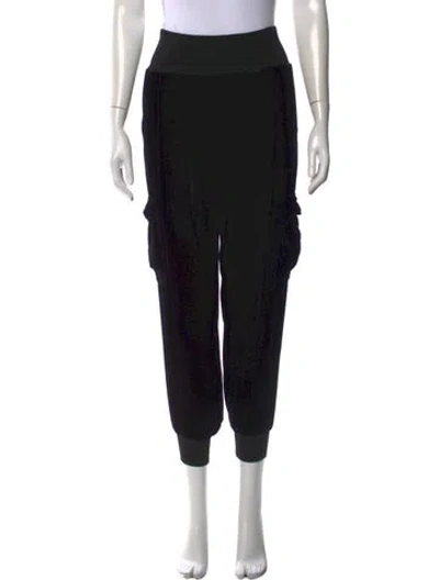 Pre-owned Cinq À Sept Straight Leg Pants In Black