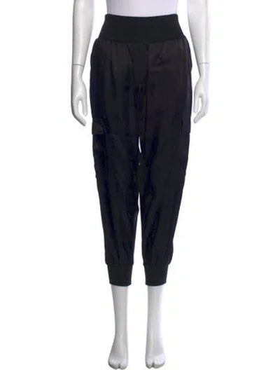 Pre-owned Cinq À Sept Straight Leg Pants In Black