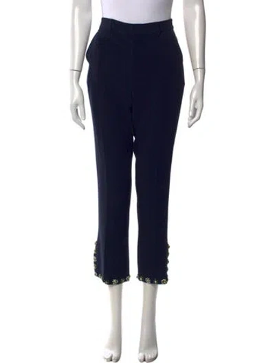 Pre-owned Cinq À Sept Straight Leg Pants In Black