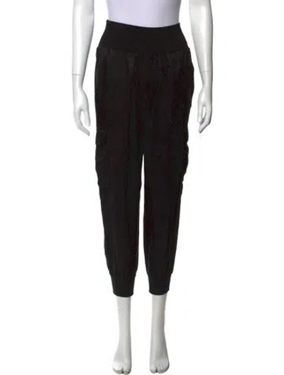 Pre-owned Cinq À Sept Straight Leg Pants In Black