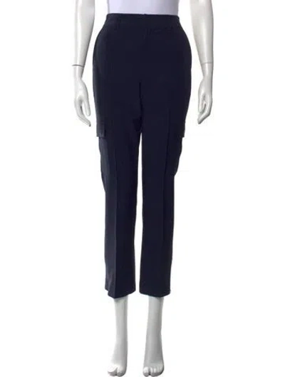 Pre-owned Cinq À Sept Straight Leg Pants In Black