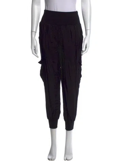 Pre-owned Cinq À Sept Straight Leg Pants In Black