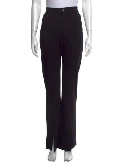 Pre-owned Cinq À Sept Straight Leg Pants In Black