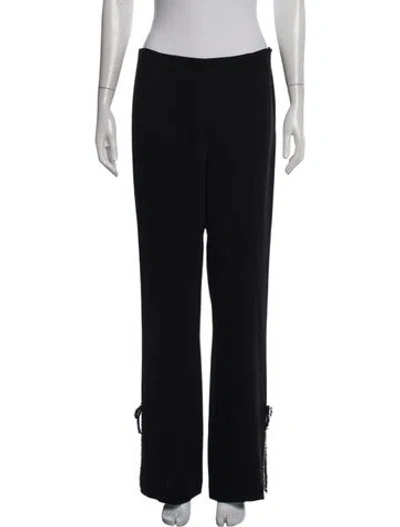 Pre-owned Cinq À Sept Straight Leg Pants In Black