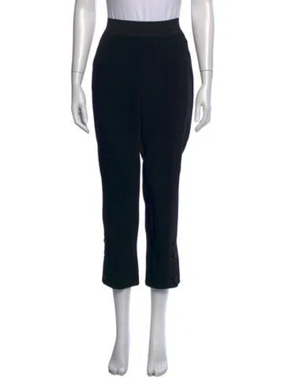 Pre-owned Cinq À Sept Straight Leg Pants In Black