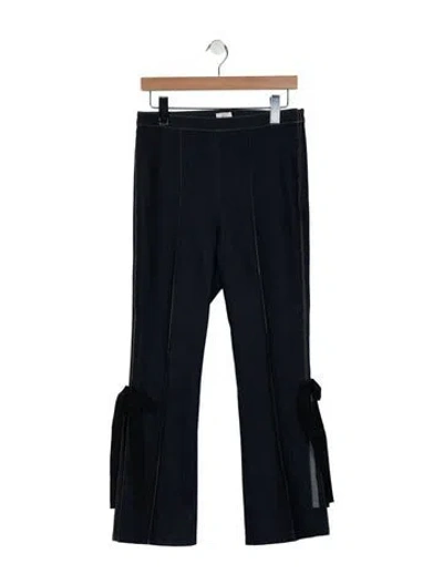 Pre-owned Cinq À Sept Straight Leg Pants In Blue