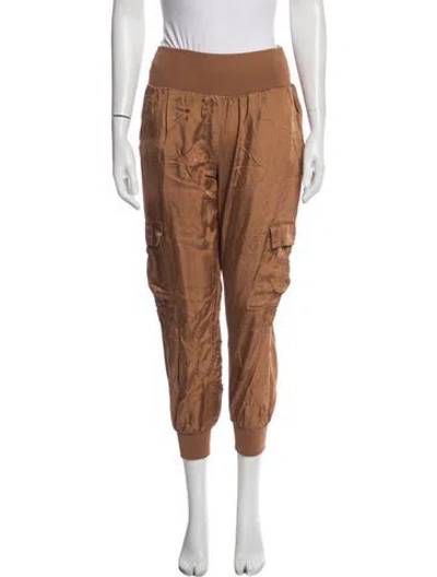 Pre-owned Cinq À Sept Straight Leg Pants In Brown