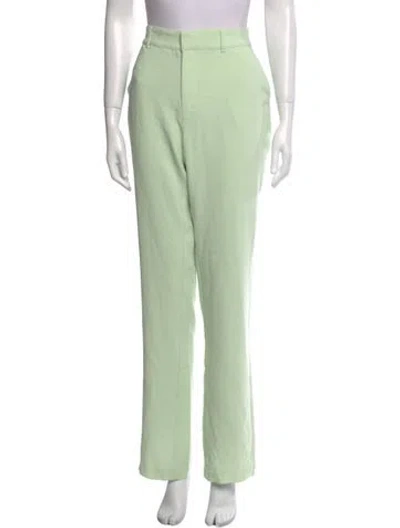 Pre-owned Cinq À Sept Straight Leg Pants In Green