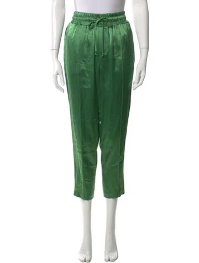 Pre-owned Cinq À Sept Straight Leg Pants In Green