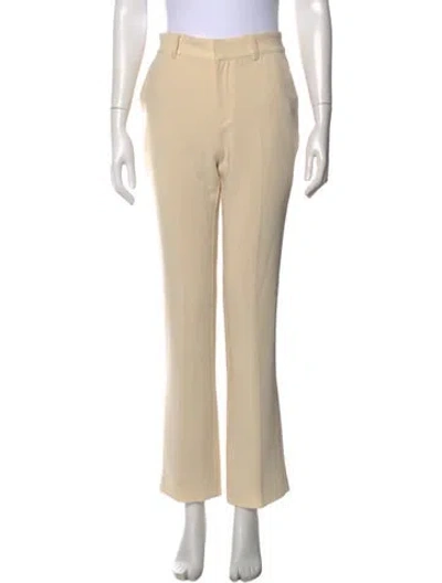 Pre-owned Cinq À Sept Straight Leg Pants In Neutral