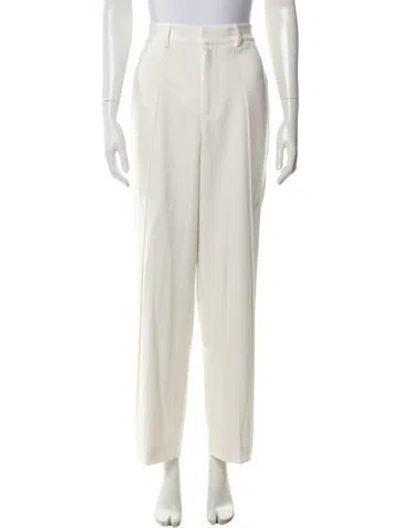 Pre-owned Cinq À Sept Straight Leg Pants In Neutrals