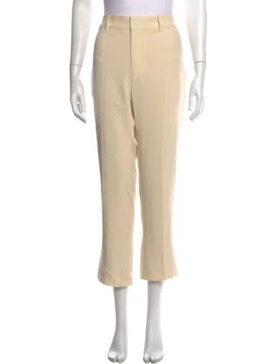 Pre-owned Cinq À Sept Straight Leg Pants In Neutrals