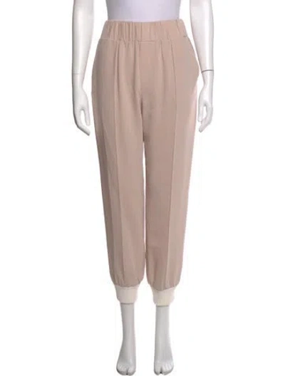 Pre-owned Cinq À Sept Straight Leg Pants In Neutrals/pink