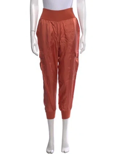 Pre-owned Cinq À Sept Straight Leg Pants In Orange