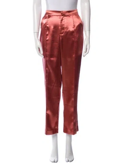 Pre-owned Cinq À Sept Straight Leg Pants In Pink