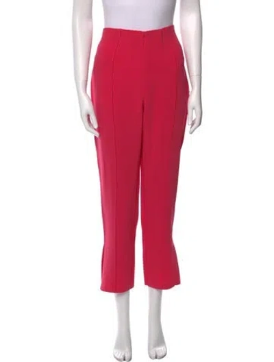 Pre-owned Cinq À Sept Straight Leg Pants In Pink