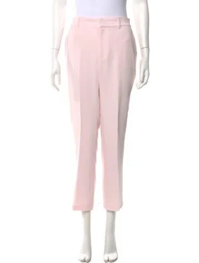 Pre-owned Cinq À Sept Straight Leg Pants In Pink