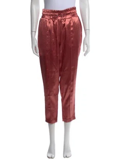 Pre-owned Cinq À Sept Straight Leg Pants In Pink